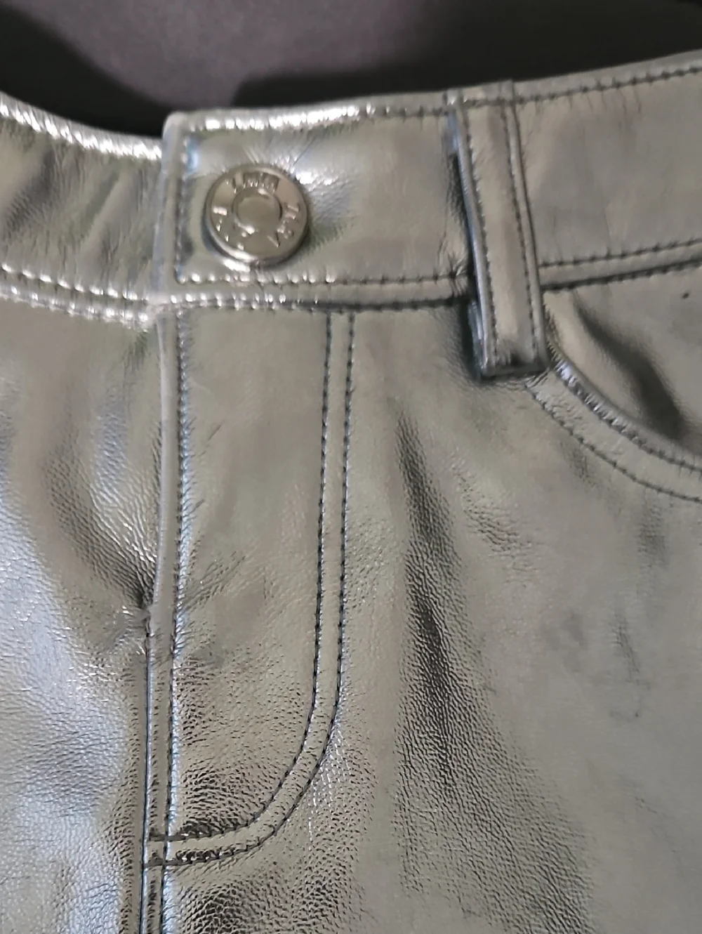 ZARA Kids Metallic Silver Mini Skirt - Picture 2 of 6